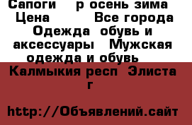 Сапоги 35 р.осень-зима  › Цена ­ 700 - Все города Одежда, обувь и аксессуары » Мужская одежда и обувь   . Калмыкия респ.,Элиста г.